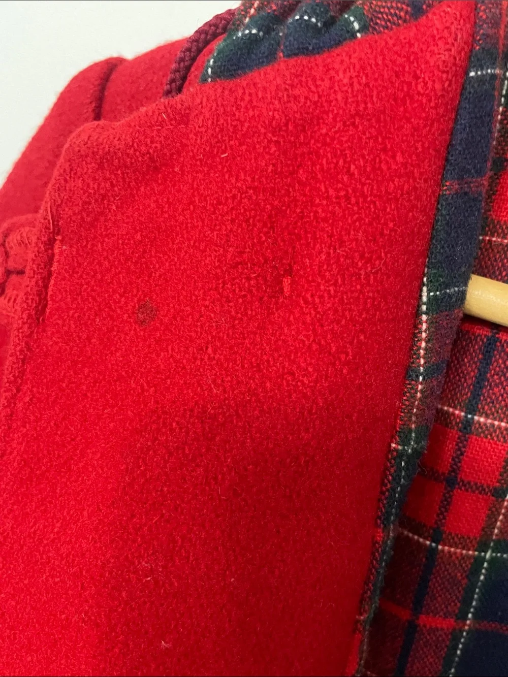 Rare Vintage 1960’s IMP Classic Red Hooded Toggle Pea Coat for Kids